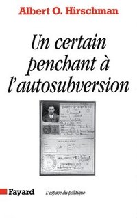 bokomslag Un certain penchant à l'autosubversion