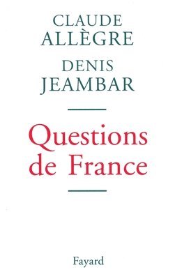 bokomslag Questions de France