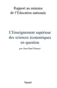 bokomslag L'Enseignement supérieur de l'économie en question