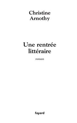 Une rentrée littéraire 1