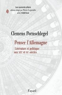 bokomslag Penser l'Allemagne. Littérature et politique aux XIXe et XXe siècles