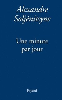 bokomslag Une minute par jour