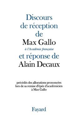 Discours de réception à l'Académie française