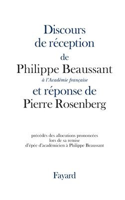 bokomslag Discours de réception à l'Académie française