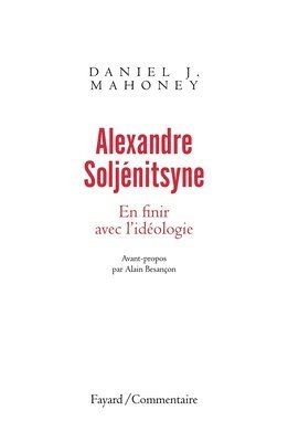 bokomslag Alexandre Soljénitsyne. En finir avec l'idéologie