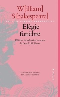 bokomslag Elégie funèbre