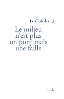 bokomslag Le milieu n'est pas un pont mais une faille