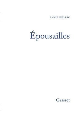 bokomslag Epousailles