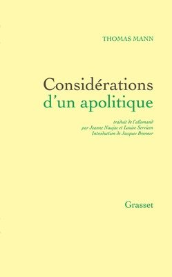 bokomslag Considérations d'un apolitique