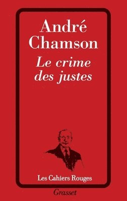 bokomslag Le crime des justes