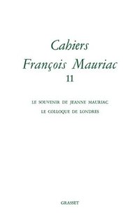 bokomslag Cahiers Francois Mauriac T11