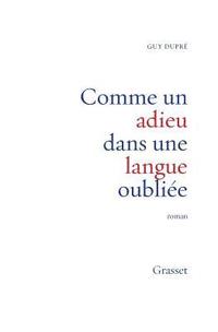 bokomslag Comme un adieu dans une langue oubliée