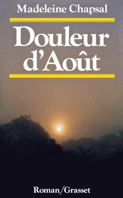 bokomslag Douleur d'août