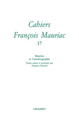 bokomslag Cahiers numéro 17