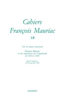 Cahiers numéro 18 1