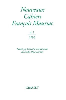 Nouveaux cahiers François Mauriac n°01