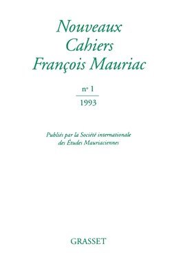 Nouveaux cahiers François Mauriac n°01 1