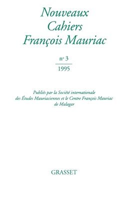 bokomslag Nouveaux cahiers François Mauriac n°03