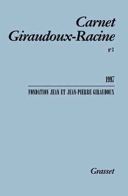 bokomslag Carnet Giraudoux Racine Tome 3