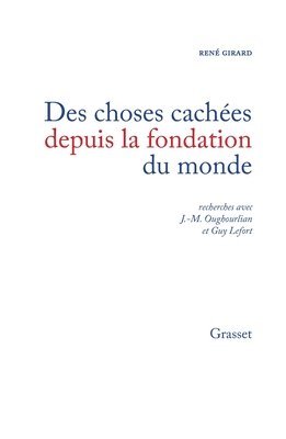 bokomslag Des choses cachées depuis la fondation du monde