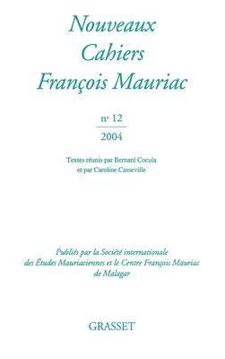 bokomslag Nouveaux Cahiers François Mauriac N°12