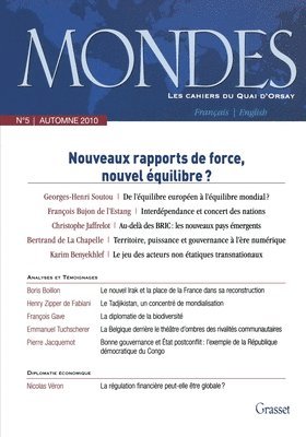 bokomslag Mondes n°5 - Les cahiers du Quai d'Orsay