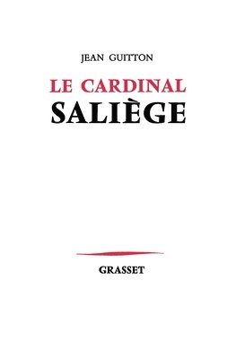 bokomslag Le Cardinal Saliège