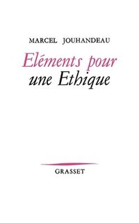 bokomslag Éléments pour un éthique