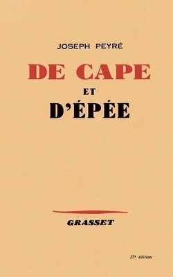 bokomslag De cape et d'épée