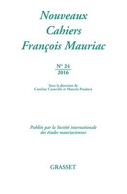 bokomslag Nouveaux Cahiers Francois Mauriac N 24