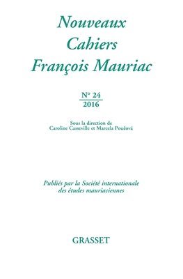 bokomslag Nouveaux Cahiers Francois Mauriac N 24