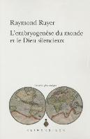bokomslag L'Embryogenese Du Monde Et Le Dieu Silencieux