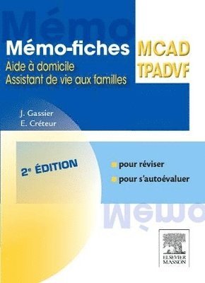Elisabeth Cr�teur, Jacqueline Gassier - M�mo-fiches MCAD/TPADVF, Häftad