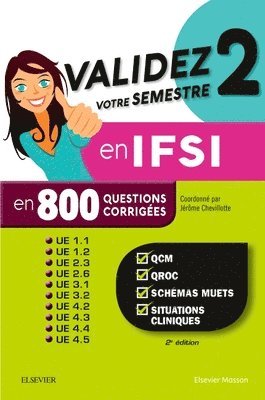 bokomslag Validez votre semestre 2 en IFSI en 800 questions corrig?es
