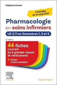 bokomslag Pharmacologie en soins infirmiers en un coup d'oeil