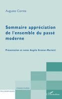Angèle Kremer-Marietti - Sommaire appréciation de l'ensemble du passé moderne, Häftad