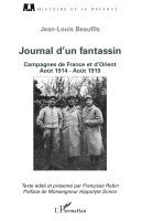 Sophie de Lastours - Journal d'un fantassin, Häftad