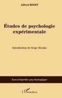 Serge Nicolas - Etudes de psychologie expérimentale, Häftad