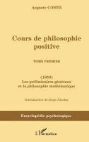 Serge Nicolas - Cours de philosophie positive, Häftad