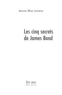 bokomslag Les cinq secrets de James Bond