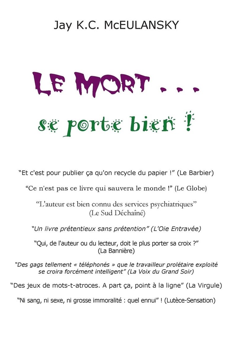 Le Mort... se porte bien ! 1