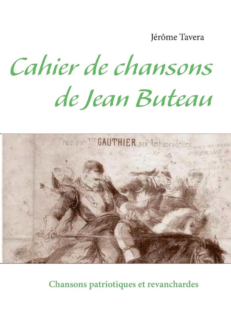 Cahier de chansons de Jean Buteau 1