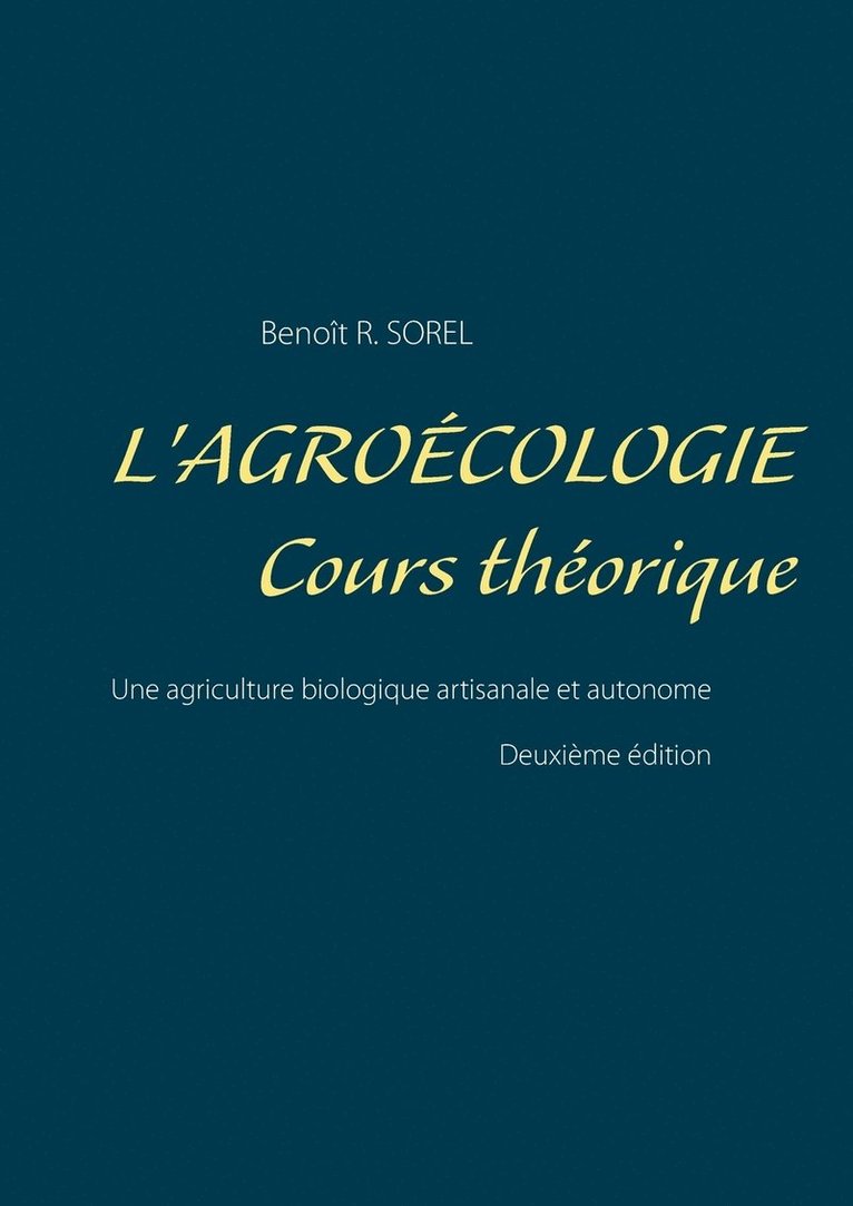 L'agrocologie - Cours Thorique 1