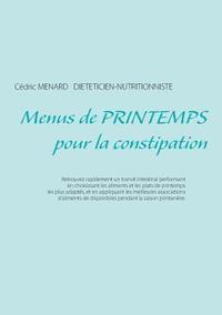 bokomslag Menus de printemps pour la constipation