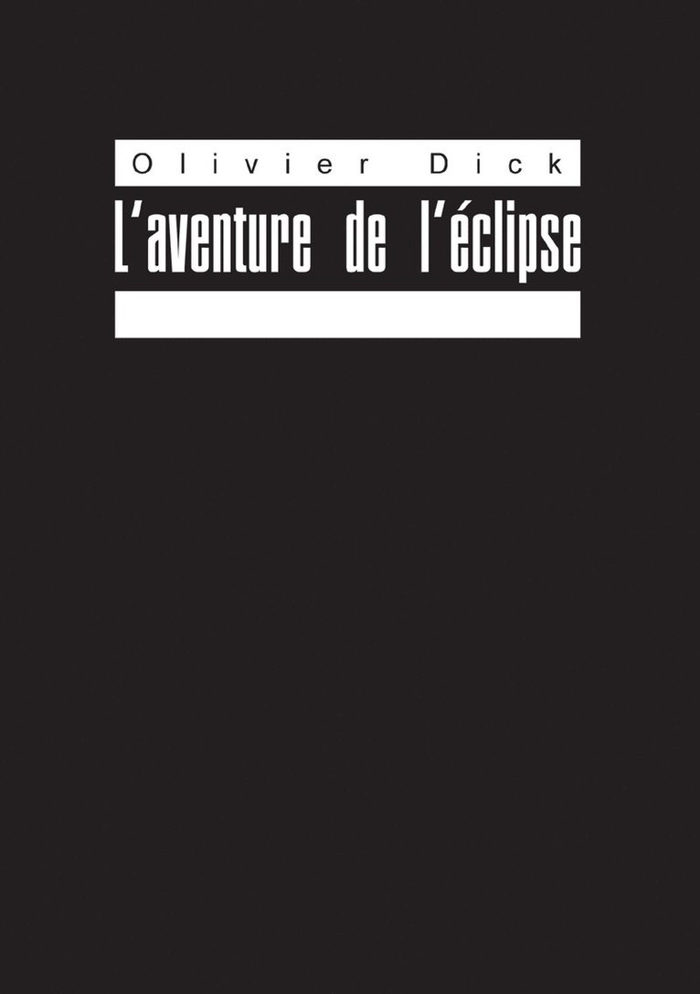 L'aventure de l'eclipse 1