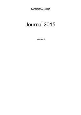 bokomslag Journal 2015