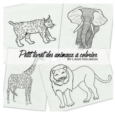 bokomslag petit livret des animaux à colorier