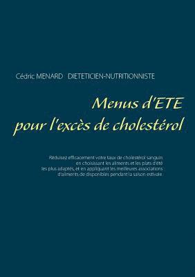 bokomslag Menus d'été pour l'excès de cholestérol