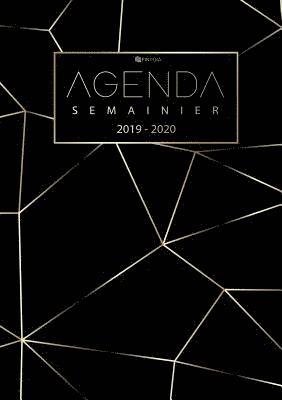 bokomslag Agenda 2019 2020 - Agenda Semainier et Calendrier Aot 2019  Dcembre 2020 Agenda Journalier
