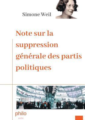 bokomslag Note sur la suppression gnrale des partis politiques